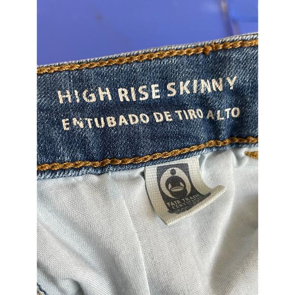 Universal Thread High Rise Skinny Jeans Women’s Size‎ 2 Blue Stretch Denim - Picture 8 of 9